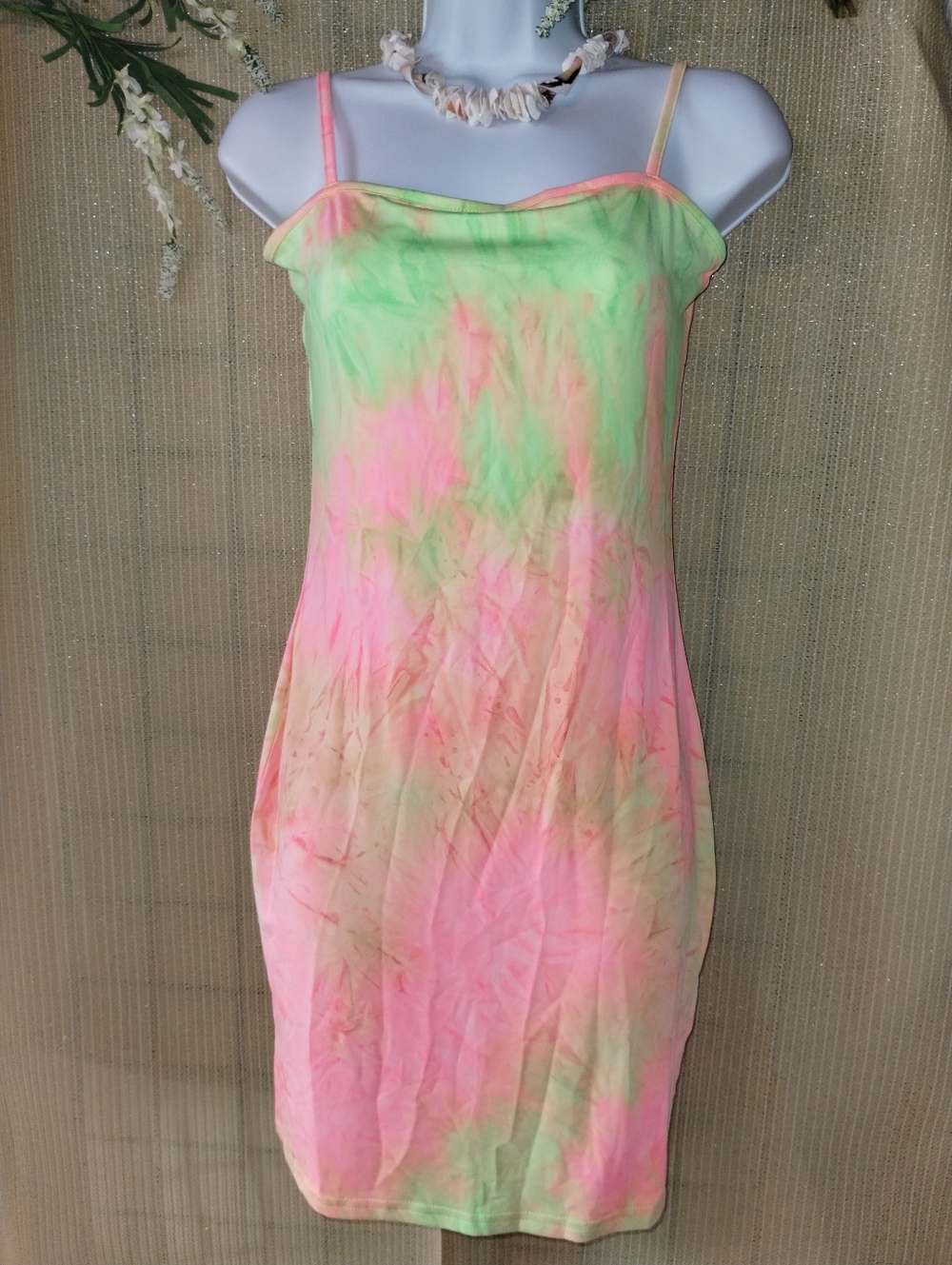 Tie-Dye Mini "Hug You" Dress